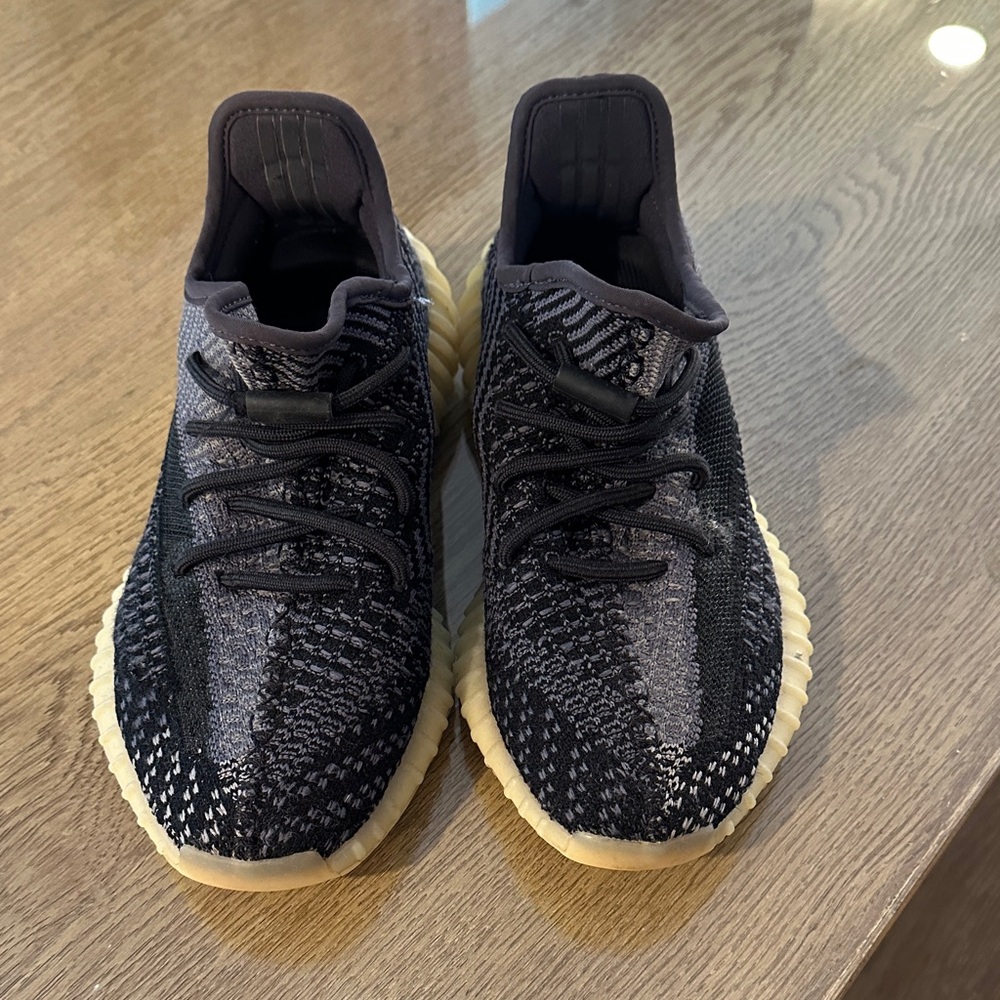 Yeezy Black and Cream Sneakers